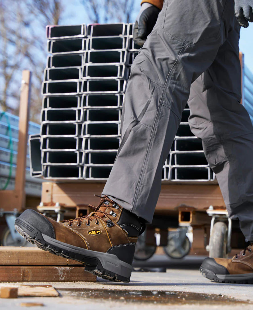 Men's Evanston 6 Insulated Waterproof Boot (Carbon Toe) | Bison/Black - Image 8
