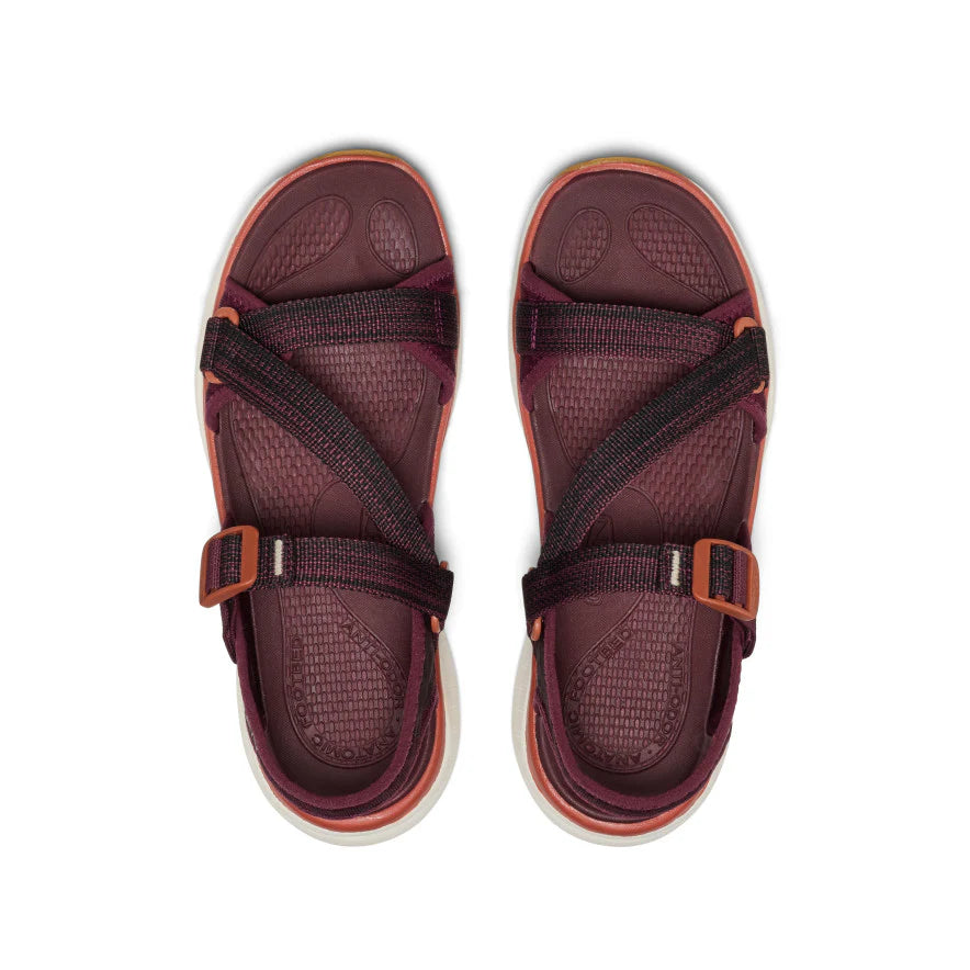 Women's Leiki Open-Toe Sandal | Fig/Burnt Brick - Image 4