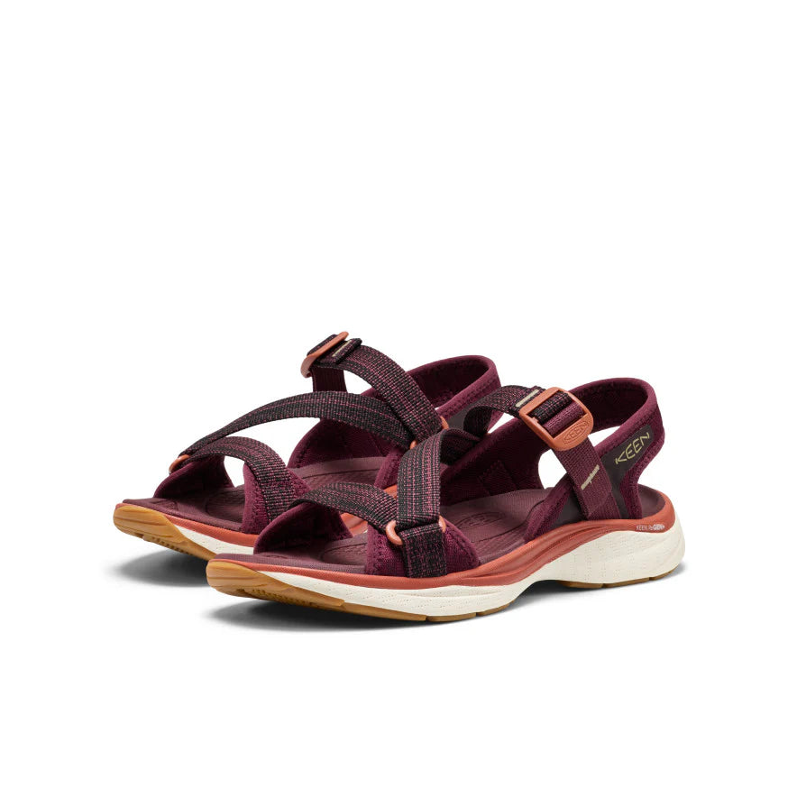 Women's Leiki Open-Toe Sandal | Fig/Burnt Brick - Image 2