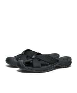 Alternative view of Women's Bali Slide Sandal  |  Black/Steel Grey