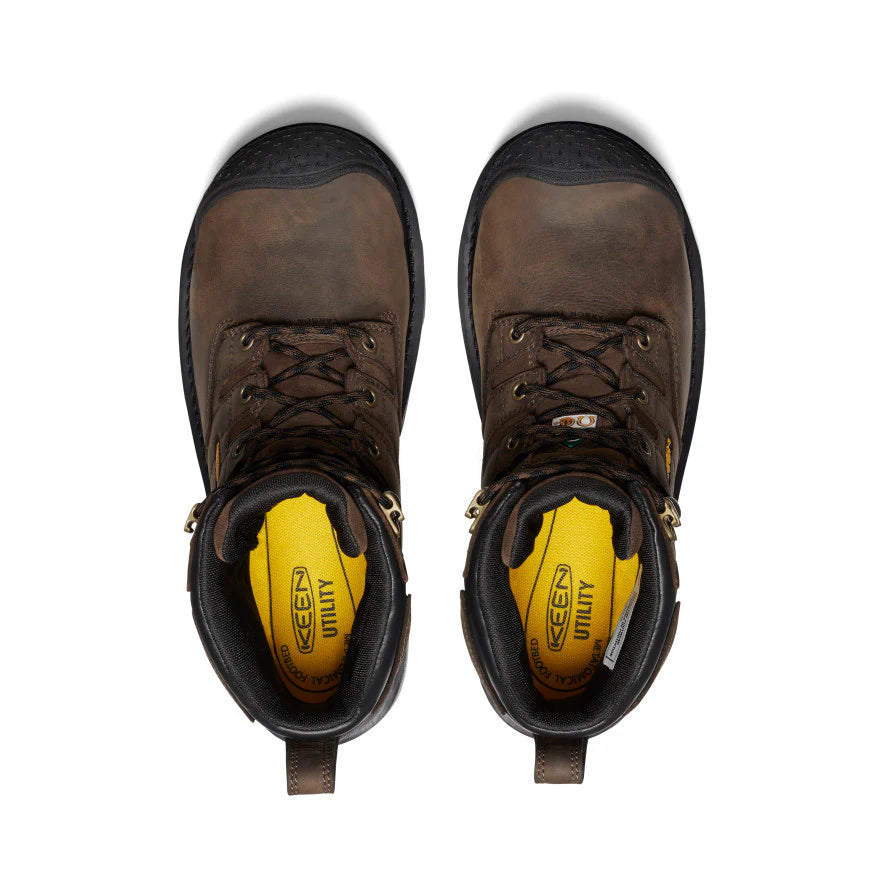 Men's CSA Camden 6 Waterproof Boot (Carbon Toe) | Dark Earth/Black - Image 4
