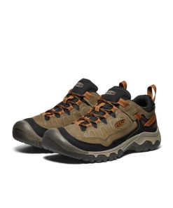 Alternative view of Men's Targhee IV Wide Waterproof Hiking Shoe  |  Sea Turtle/Roasted Pecan