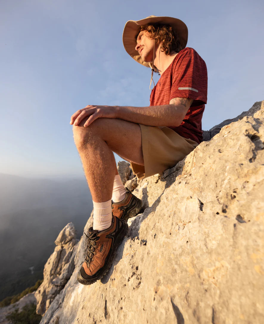 Men's Targhee IV Waterproof Hiking Shoe | Sea Turtle/Roasted Pecan - Image 8