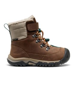 Little Kids' Kanibou Waterproof Winter Boot  |  Dark Earth/Roasted Pecan