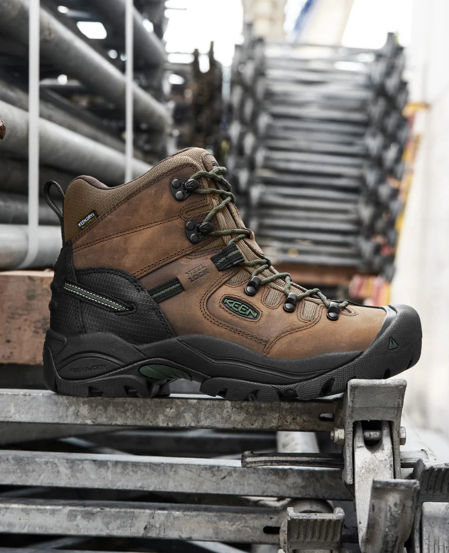 Men's Pittsburgh Energy 6 Waterproof Boot (Carbon Toe) | Bison/Black - Image 9