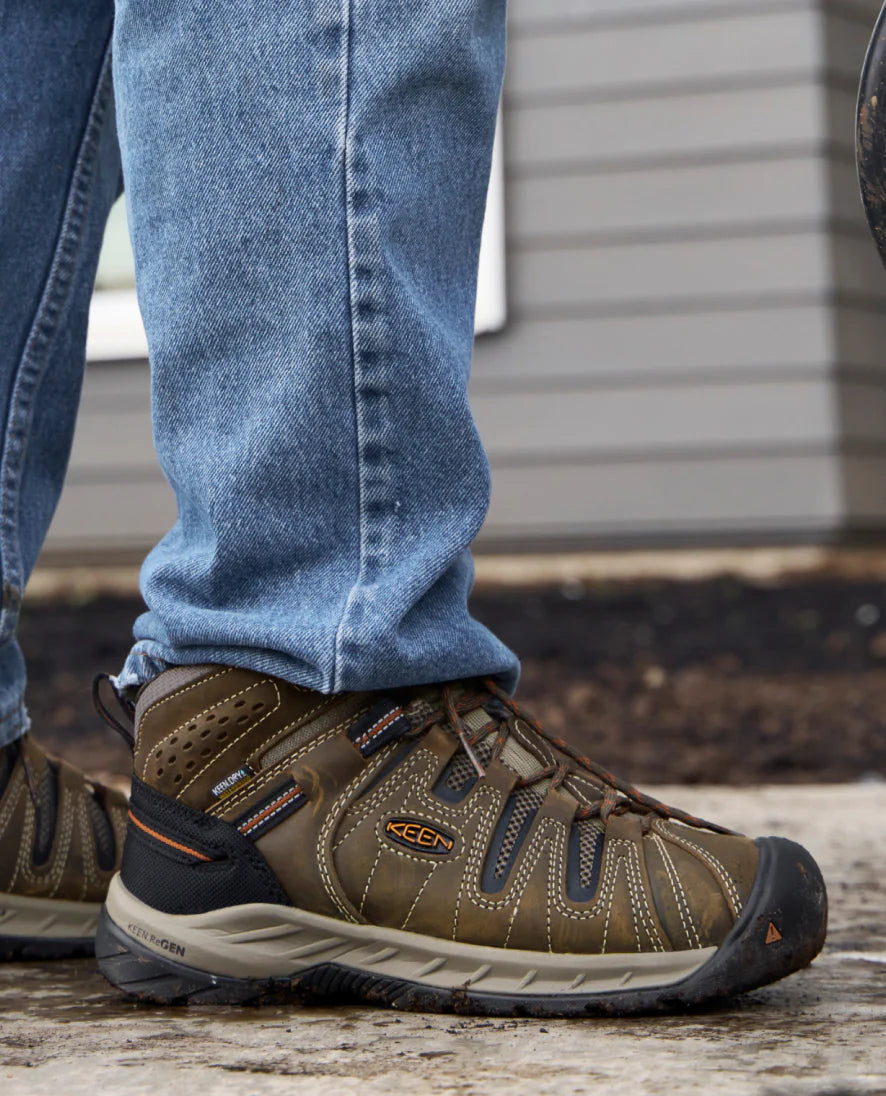 Men's Flint II Waterproof Mid (Soft Toe) | Black Olive/Brindle - Image 7