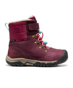 Big Kids' Kanibou Waterproof Winter Boot  |  Fig/Pink Lemonade
