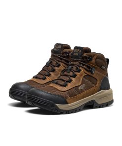 Alternative view of Women's Skokie Waterproof Work Boot (Soft Toe)  |  Bison/Black
