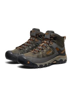 Alternative view of Men's Targhee III Waterproof Mid Wide  |  Black Olive/Golden Brown