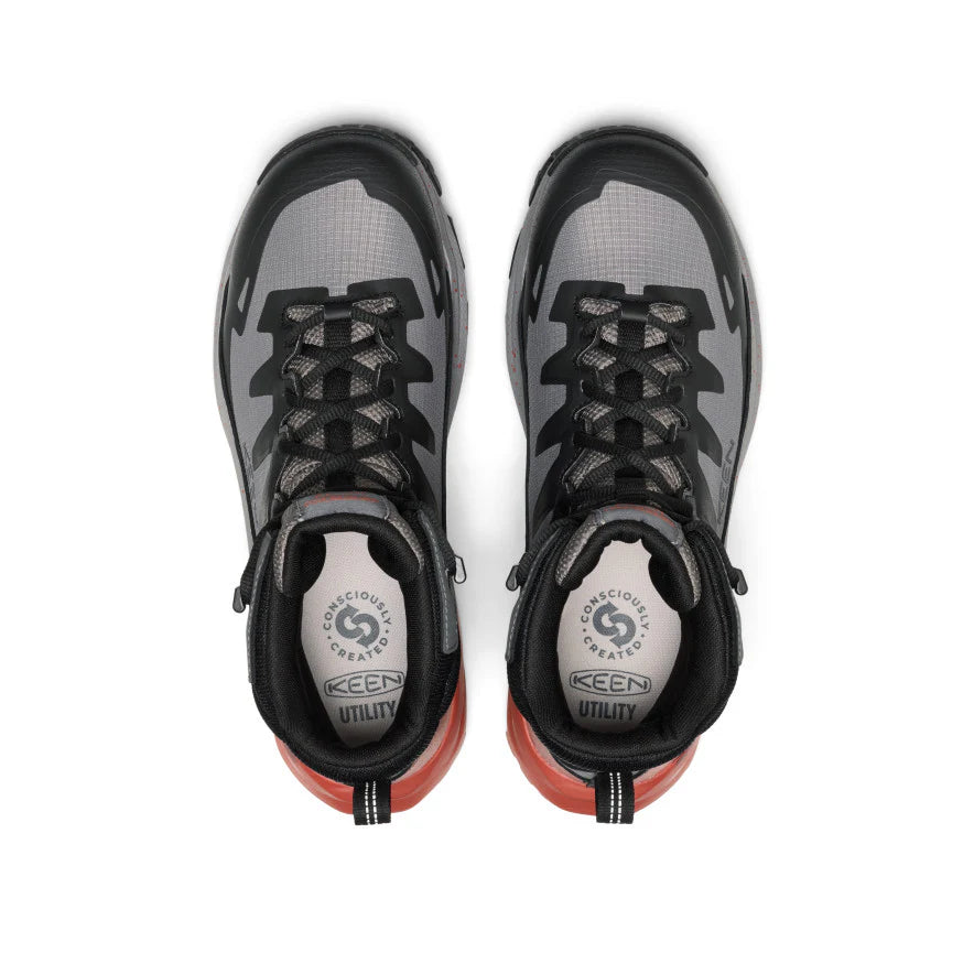 Men's Targhee Blur Waterproof Work Boot (Carbon Toe) | Steel Grey/Black - Image 4