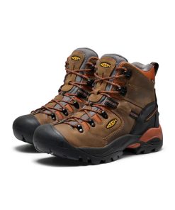 Alternative view of Men's Pittsburgh Energy 6 Waterproof Boot (Soft Toe)  |  Cascade Brown/Black