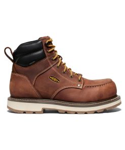 Men's Cincinnati 6 Waterproof 90° Heel Boot (Carbon Toe)  |  Tuscan Red/Sandshell