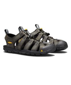 Alternative view of Men's Clearwater CNX Leather Sandal  |  Magnet/Black