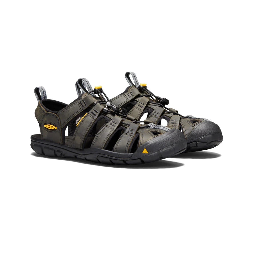 Men's Clearwater CNX Leather Sandal | Magnet/Black - Image 2