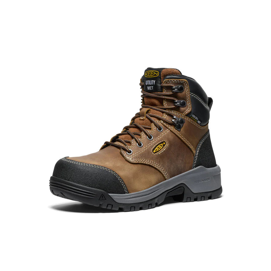 Women's Evanston 6 Waterproof Boot INT MET (Carbon Toe) | Bison/Black - Image 4