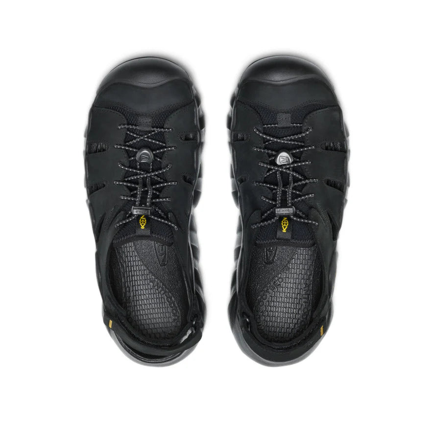 Men's Hyperport Fisherman Leather Sandal | Black/Keen Yellow - Image 4