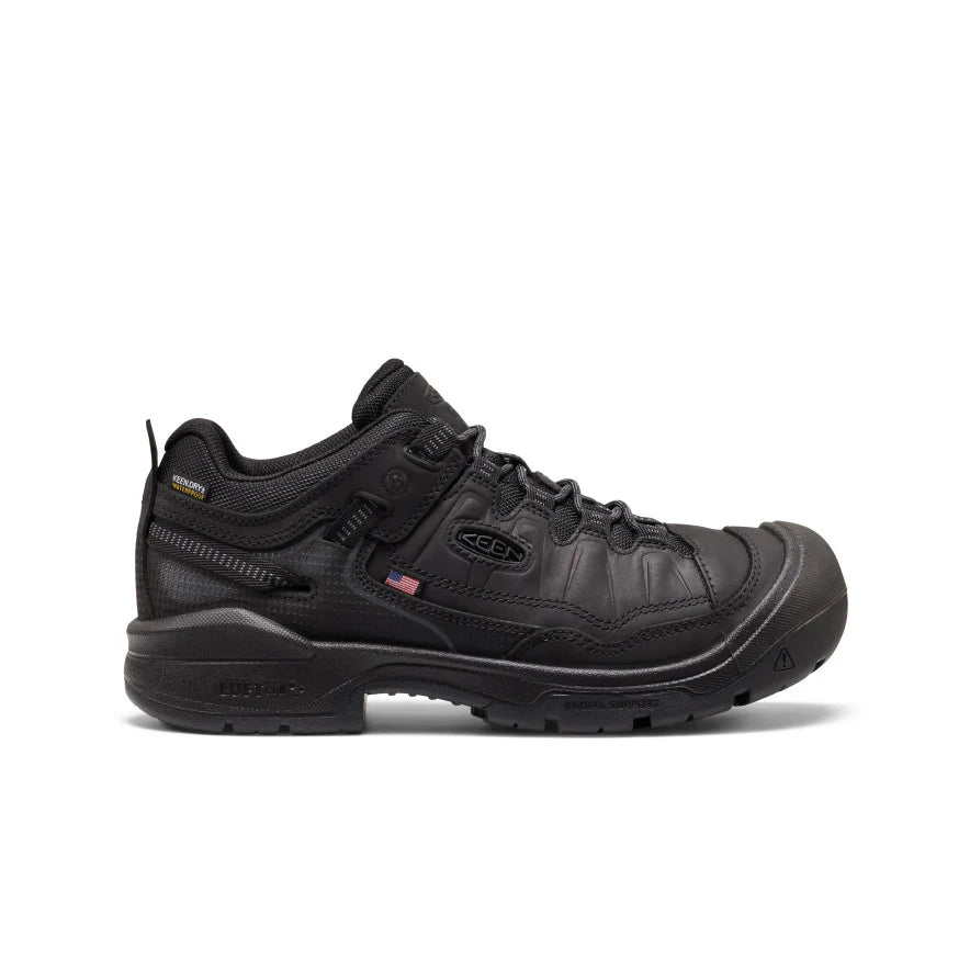 Men's Targhee IV Waterproof Work Shoe (Soft Toe) | Black/Black