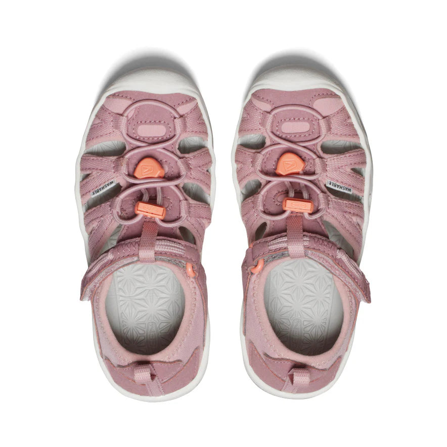 Little Kids' Moxie Sandal | Nostalgia Rose/Papaya Punch - Image 4