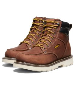 Alternative view of Men's Cincinnati 6 Waterproof 90° Heel Boot (Soft Toe)  |  Tuscan Red/Sandshell