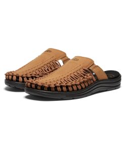 Alternative view of Men's UNEEK II Slide  |  Cathay Spice/Black
