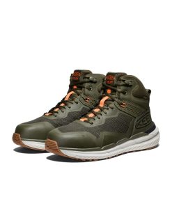 Alternative view of Men's Synchro Waterproof Work Boot (Carbon Toe)  |  Forest Night/Gum
