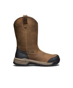 Men's Evanston Pull-On Waterproof Boot (Soft Toe)  |  Bison/Black