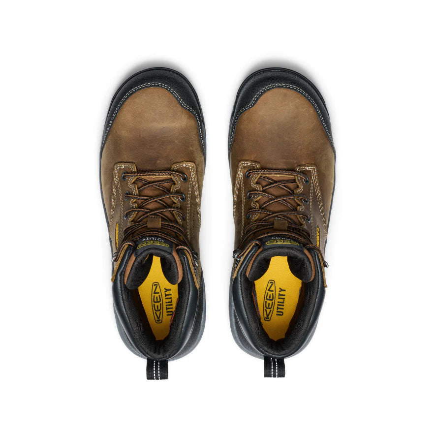 Men's Evanston 6 Insulated Waterproof Boot (Carbon Toe) | Bison/Black - Image 4