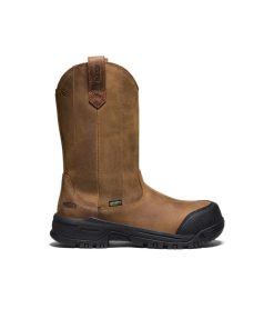 Women's Evanston Pull-On Waterproof Boot (Carbon Toe)  |  Bison/Black