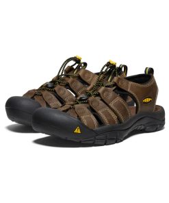 Alternative view of Men's Newport Leather Sandal Wide  |  Bison