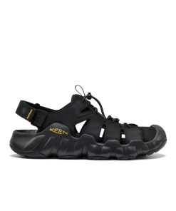 Men's Hyperport Fisherman Leather Sandal  |  Black/Keen Yellow